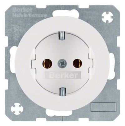 Berker 41432089 Steckdose SCHUKO R.1/R.3 polarweiß glänzend