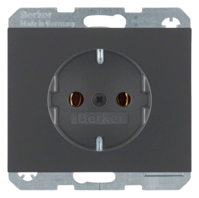 Berker 47157006 Steckdose SCHUKO K.1 anthrazit matt