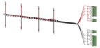 Siemens 3KC9830-5 f.3KC8 Spannungs- versorgungskabel unterseitig 4p f.1250A