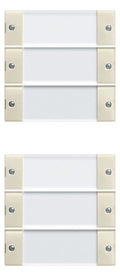 GIRA 213601 Wippenset 6fach (3+3) BSF System 55 Klar/Cremeweiß glänzend