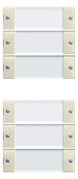 GIRA 213601 Wippenset 6fach (3+3) BSF System 55 Klar/Cremeweiß glänzend