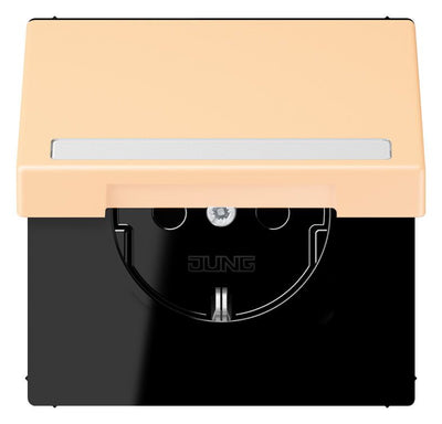 Jung LC1520BFNAKL223 SCHUKO-Steckd.KI m. Klappdeckel m.S