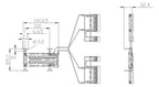 Siemens 3KC9834-2 f.3KC8 Spannungs- versorgungskabel oberseitig 2p f.400A