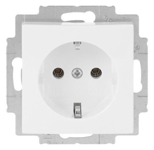 BJ 20 EUC-914 SCHUKO Steckdosen-Einsatz alpinweiß Busch-balance SI