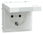 Mert MEG 2314-6035 SCHUKO-Steckdose m.Klappdeckel IP44 BRS StK Lotosweiß