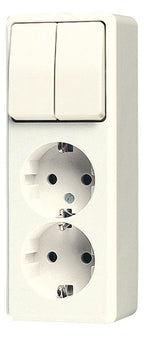 Jung 625 A SCHUKO® Zweifach-Steckdose 16 A 250 V ~ m.Serienschalter