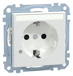 Mert MEG 2303-0325 SCHUKO-Steckdose BRS Ko.+Schriftfeld StK aktivweiß gl.Sys.M