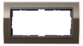 GIRA 1002768 Abdeckrahmen 2f o.Mittelst. Zwischenrahmen AN Event Klar Braun