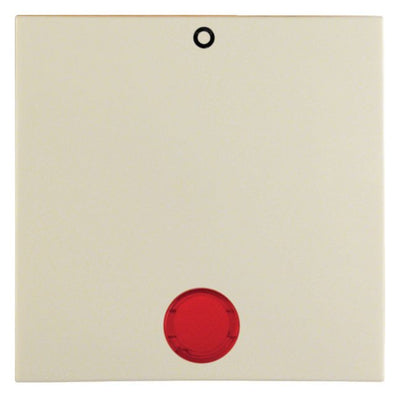 Berker 16248982 Wippe m.Linse rot+ Aufdruck 0 S.1 weiß glänzend