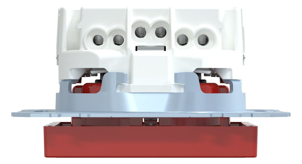 Mert MEG 2302-0306 SCHUKO-Steckdose BRS Sonder m.Schriftfeld StK rubinrot Sys.M