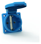 Bals 71099 Schuko-Anbausteckdose gerade QC 16A 3p IP54 blau ortsfest