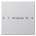 GIRA 220126 Wippenset 1fach beschreibbar System 55 Farbe Alu (lackiert)