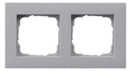 GIRA 0212255 Abdeckrahmen 2fach flach E2 Farbe Alu