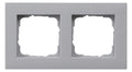 GIRA 0212255 Abdeckrahmen 2fach flach E2 Farbe Alu