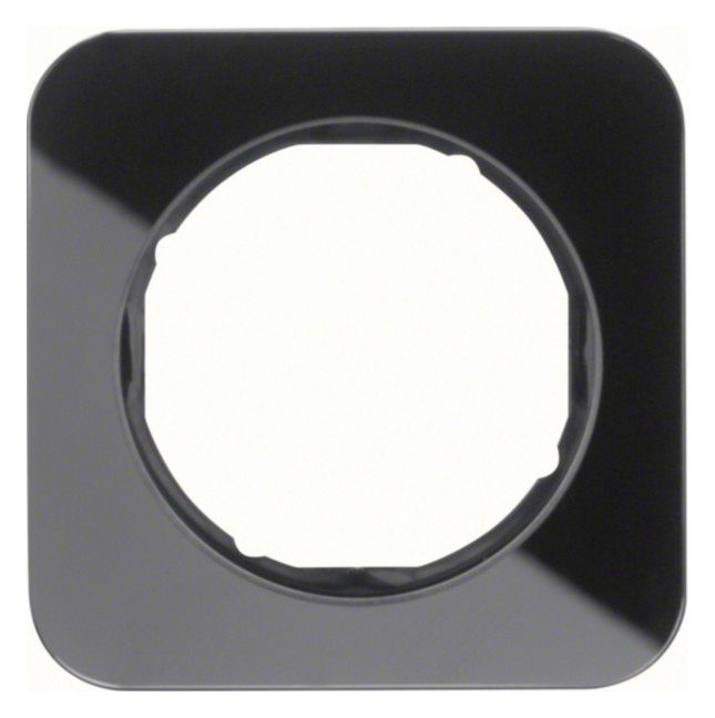 Berker 10112116 Rahmen 1fach R.1 Glas schwarz