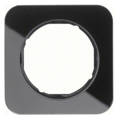 Berker 10112116 Rahmen 1fach R.1 Glas schwarz