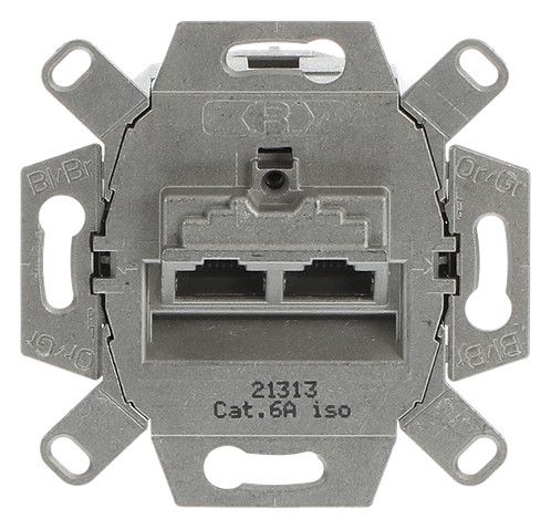 BJ 0218/12-101 UAE-Anschlussdose Kat.6 2f metall