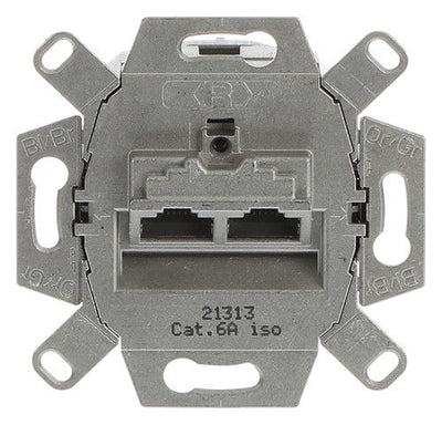 BJ 0218/12-101 UAE-Anschlussdose Kat.6 2f metall