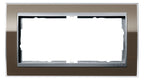 GIRA 1002766 Abdeckrahmen 2f o.Mittelst. Zwischenrahmen F/Alu Event Klar Braun