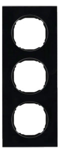 Berker 10132616 Rahmen 3fach flach R.8 Glas schwarz