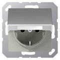 Jung A1520BFKLAL SCHUKO Steckd.m.Klappd.