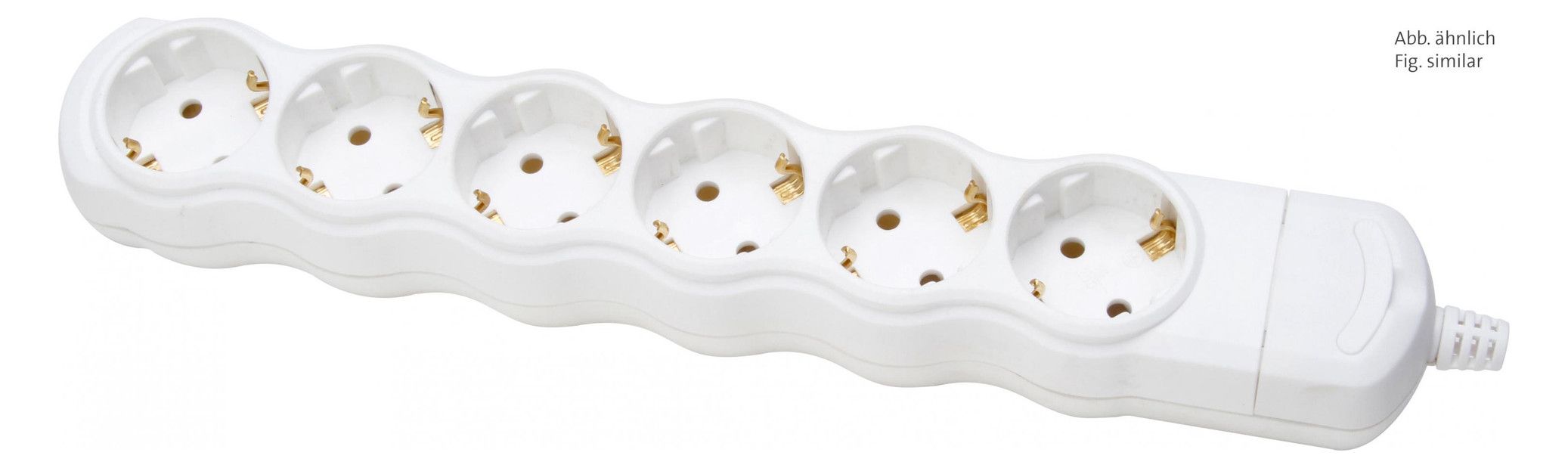 Kopp 129401009 Schuko Steckdosenleiste 6f wiederanschließbar o.Zultg