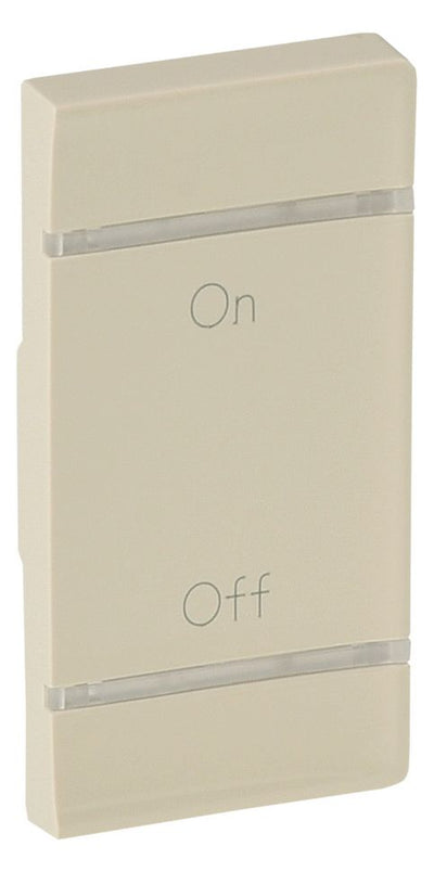 Legrand 755576 Wippe 1M rechts ON-OFF Valena Life mandelweiß