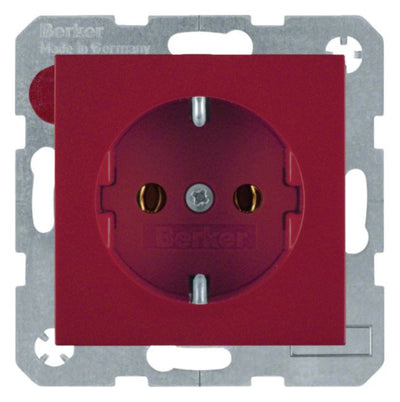 Berker 41438912 Steckdose SCHUKO S.1 rot glänzend