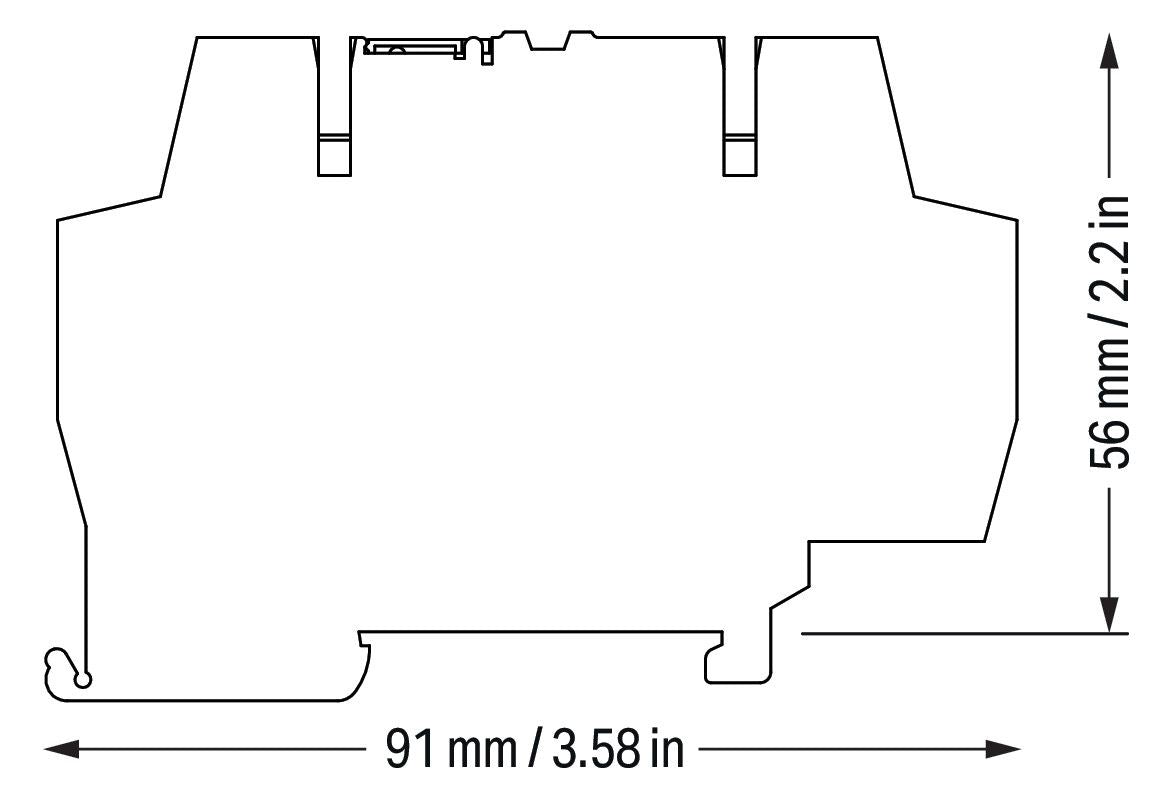 WAGO 792-802 Überspannungsschutzmodul für Signaltechnik,Nennspannung DC 24 V