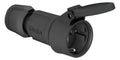Bals 749209 Schuko-Kupplung 16A 3p IP54 schwarz belg./franz. erh.Ber.schutz