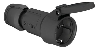 Bals 749209 Schuko-Kupplung 16A 3p IP54 schwarz belg./franz. erh.Ber.schutz