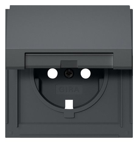 GIRA 492267 Abdeckung SCHUKO-Steckdose Klappdeckel TX_44 Anthrazit