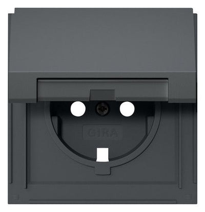 GIRA 492267 Abdeckung SCHUKO-Steckdose Klappdeckel TX_44 Anthrazit