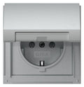GIRA 445465 SCHUKO-Steckdose Klappdeckel TX_44 Farbe Alu