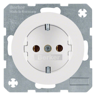 Berker 47432089 Steckdose SCHUKO R.1/R.3 polarweiß glänzend