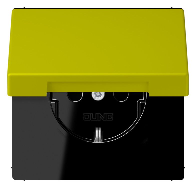 Jung LC1520BFKIKL249 SCHUKO Steckd.KI m. Klappdeckel LC4320F