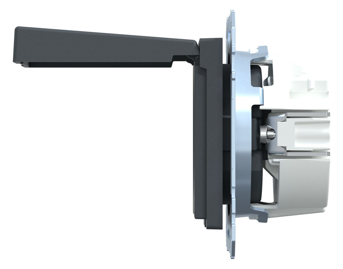 Mert MEG 2311-0414 SCHUKO-Steckdose StK m.Klappdeckel anthrazit System M