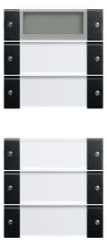 GIRA 2145005 Wippenset 5fach Plus (2+3) BSF System 55 Klar/Schwarz matt (lack.)