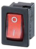 Bachmann 924.110 Wippenschalter Serie 3631 Ausschalter 1p sw/rot