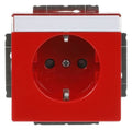 BJ 20 EUCNB-12-82 SCHUKO Steckdosen Einsatz rot RAL3020 future linear