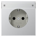 Jung AL1520NA SCHUKO Steckdose Schriftfeld LS Aluminium