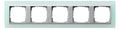 GIRA 021551 Abdeckrahmen 5fach Zwischen rahmen F/Alu Event Opak Mint