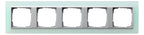 GIRA 021551 Abdeckrahmen 5fach Zwischen rahmen F/Alu Event Opak Mint