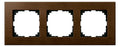 Mert MEG 4053-3473 Holzrahmen,3-fach, Walnuss,M-PLAN