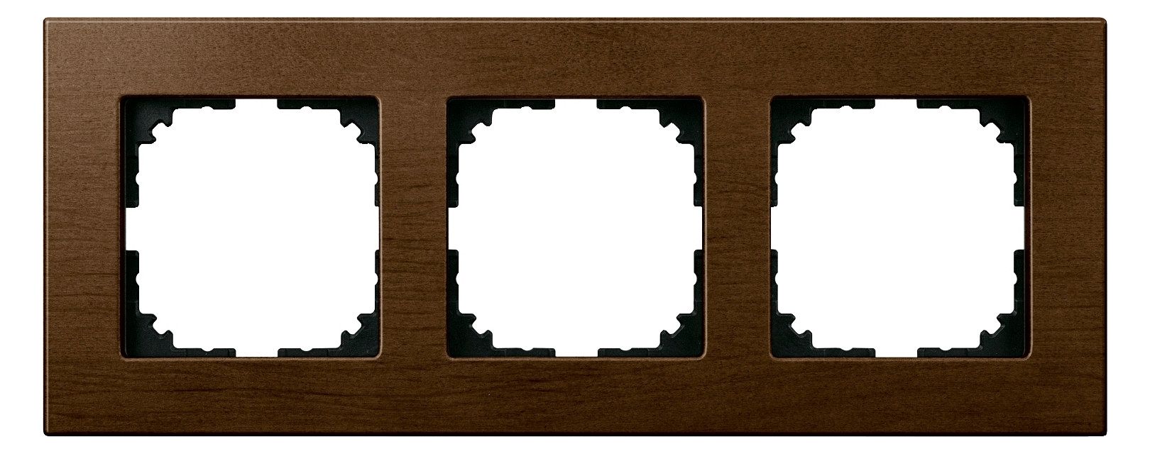 Mert MEG 4053-3473 Holzrahmen,3-fach, Walnuss,M-PLAN