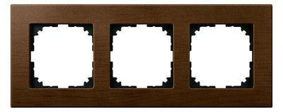 Mert MEG 4053-3473 Holzrahmen,3-fach, Walnuss,M-PLAN