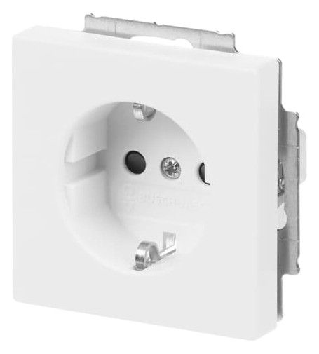BJ 20 EUCRB-884 SCHUKO Steckdosen Einsatz o.Spreize studioweiß matt future
