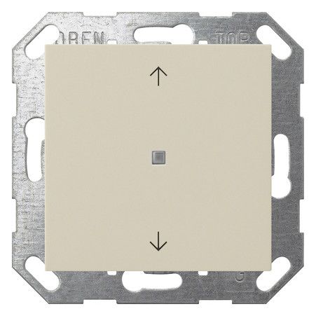 GIRA 517201 Taster Wippe 1fach Pfeile OneKNX System 55 Cremeweiß glänzend