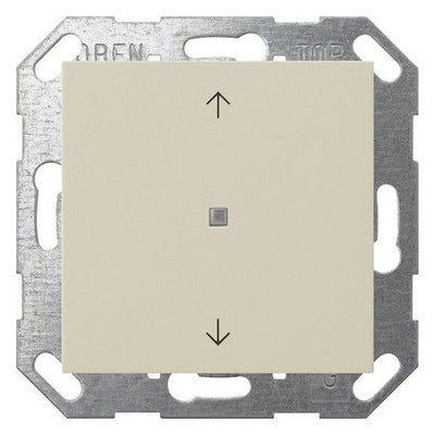 GIRA 517201 Taster Wippe 1fach Pfeile OneKNX System 55 Cremeweiß glänzend