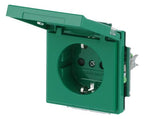 BJ 20 EUKNB-13-82 SCHUKO Steckdosen-Einsatz gn RAL6032 future